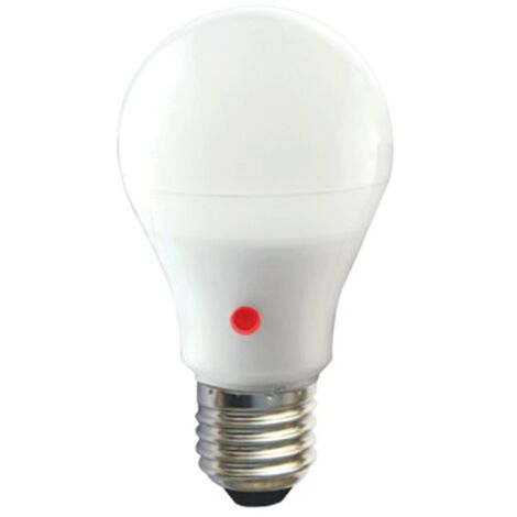 Ampoule LED 10W 230V à culot E27 + détecteur crépusculaire