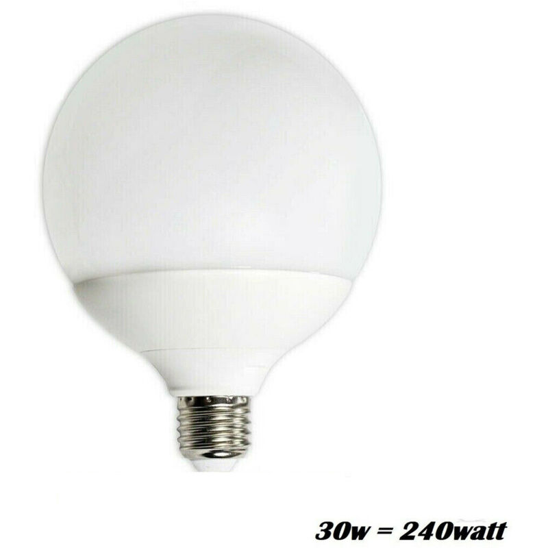 Ampoule Led 2835 E27 Globe 30w=240w Éclairage Domestique 6000k Blanc Froid