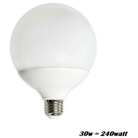 AMPOULE LED 2835 E27 GLOBE 30W=240W ÉCLAIRAGE DOMESTIQUE 6000K BLANC FROID