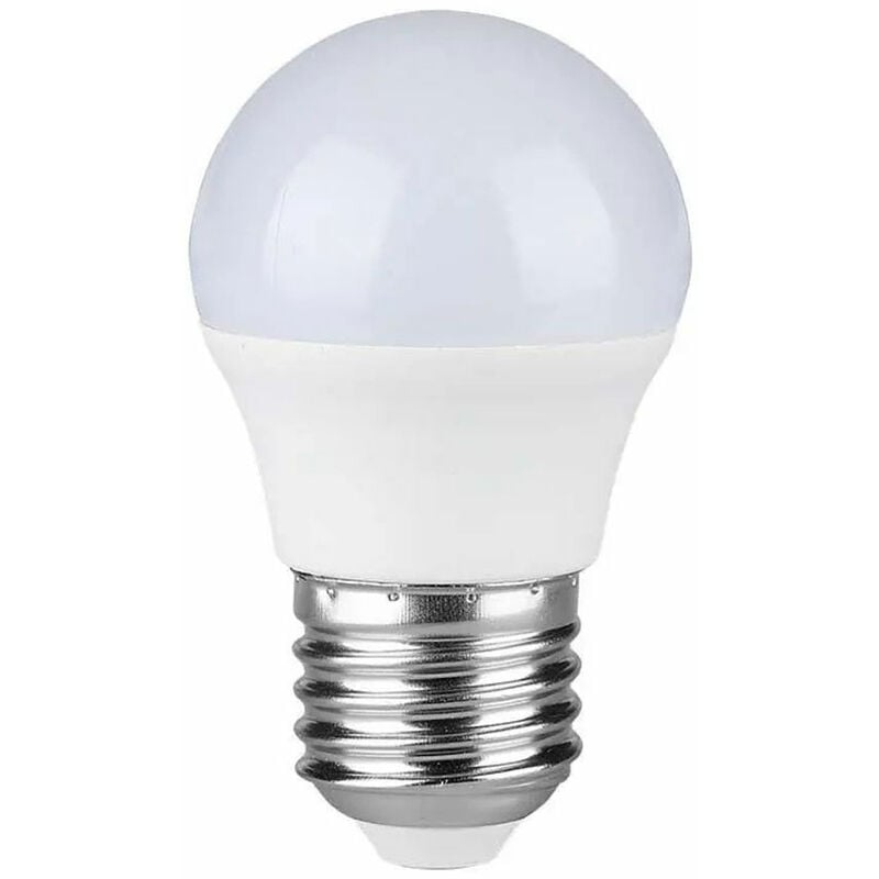 Ampoule led 3,7 watts 320 lumens ampoule blanc chaud lampe douille E27, plastique blanc, DxH 4,5x8 cm
