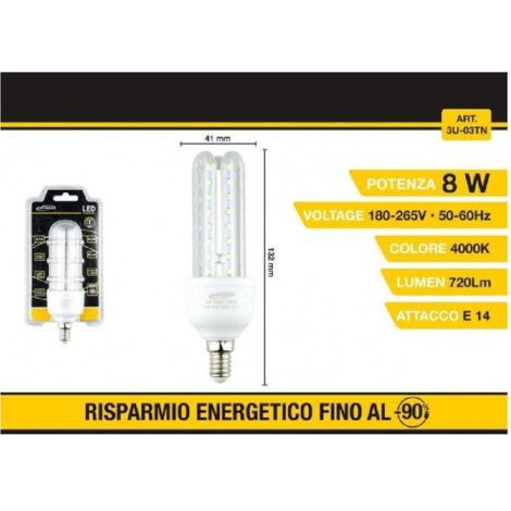 Ampoule Led 3u E14 8 W Lumière Froide 6500k Naturelle 4000k Chaude 3000k 48d 3u03t