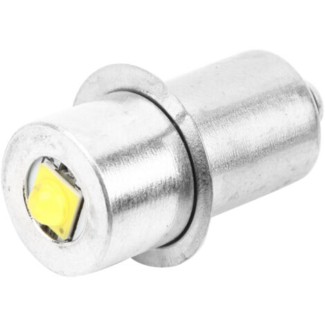 Ampoule LED 3W P13.5S pour lampe torche, lumière de travail et urgence (blanc, 3V)