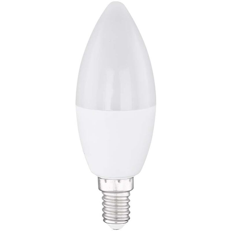 Ampoule led Ampoule bougie E14, plastique opale, 4 watts 300 lumens 3000 Kelvin blanc chaud, DxH 3,7x10 cm