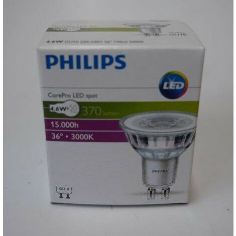 Ampoule LED GU10 5W 36º 390lm - Corepro LEDspot Philips
