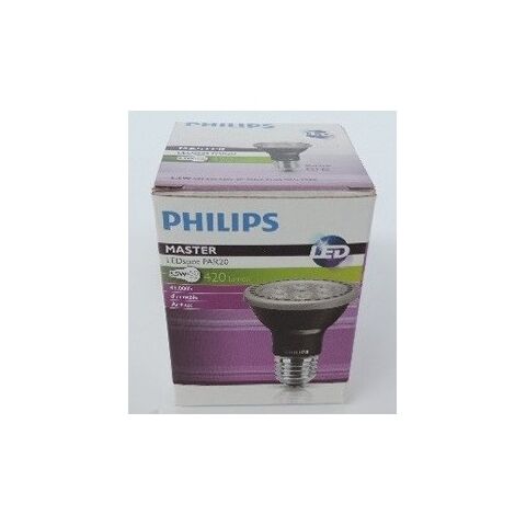 Ampoule LED 5.5W format PAR20 2700K 420lm E27 230V dimmable 40° IP64 MASTER LEDspot PHILIPS 460696