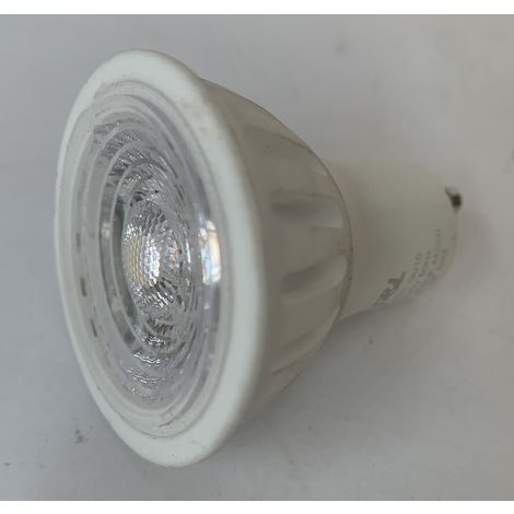 Ampoule LED 5W spot GU10 3000K 380lm 230V protection verre non-dimmable 36° FACTORY TRAJECTOIRE 003519