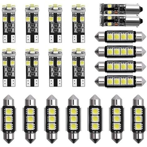 Ampoule LED 6000-8000K 12V blanche mini ampoule intérieure pour éclairage de plaque d'immatriculation de voiture