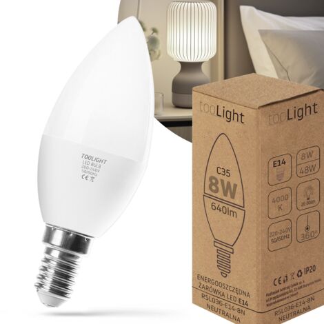 AMPOULE LED 8W NEUTRE E14 230V RSL036