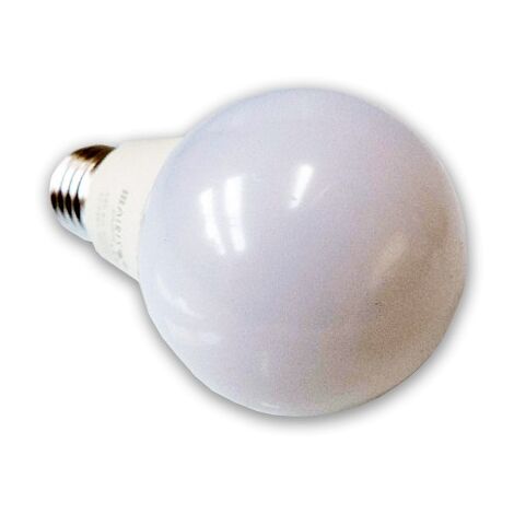 Ampoule LED 8W ronde type A60 blanc chaud 3000K 700lm culot E27 230V claire non-dimmable AIRIS LEDBULBE8W