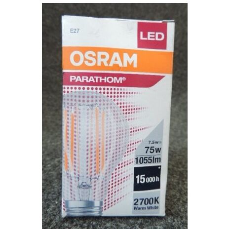 Ampoule LED à fil 7.5W 2700K 1055lm culot E27 Ø 60x105mm 230V non-dimmable OSRAM LEDVANCE 287501