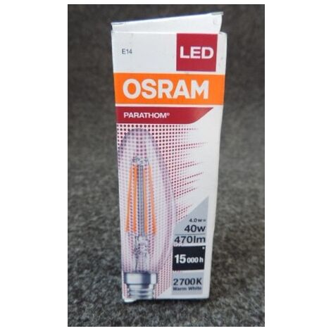 Ampoule LED à filament 4W 2700K 470lm culot E14 Ø 35x100mm 230V non-dimmable OSRAM LEDVANCE 287747