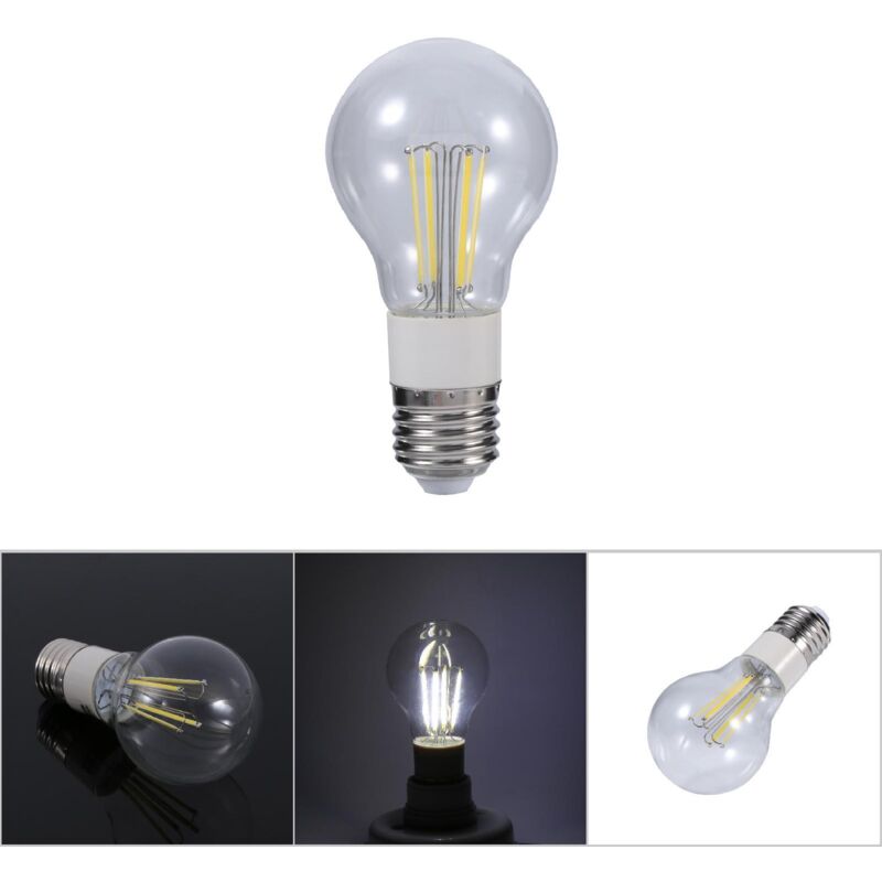 Ampoule LED Filament COB E27 12V 4W Blanc Cool 360° Non Dimmable Éco-énergétique Longue Durée pour Maison & Commerce