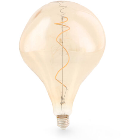 Ampoule LED à Filament Spiralé E27 A165 4W Ambre - Ledme - LM8576