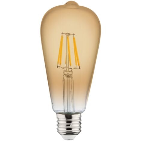 Ampoule LED à filament Vintage poire 6W (Eq. 48W) E27 2200K - 2200K Blanc chaud