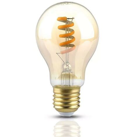 Ampoule LED Ambrée Vintage E27 4W Filament 2200K