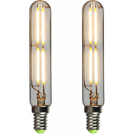 Ampoule LED, ampoule longue 4W a intensite variable, culot moyen E14 2700K, ampoules a tube blanc chaud, paquet de 2