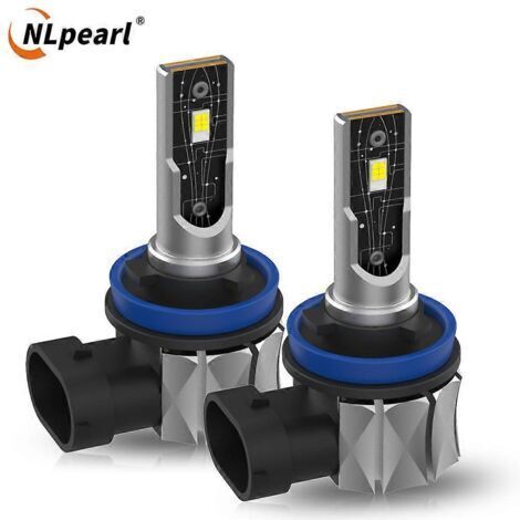 Ampoule LED antibrouillard Nlpearl H11 Canbus H16JP 9005 HB3 9006 HB4 LED 6000K 50W Blanc Autopilot 12V 24V 16000Lm