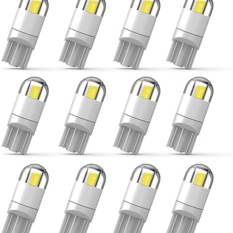 Ampoule LED automobile T10 3030, feu de position à 12 LED, lumière de bord de porte, lampe de lecture SMD deng ALOVEZ