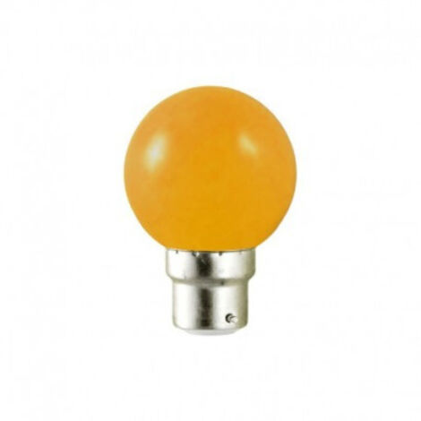 AMPOULE LED B22 BULB OPAQUE ORANGE 1W (9W)