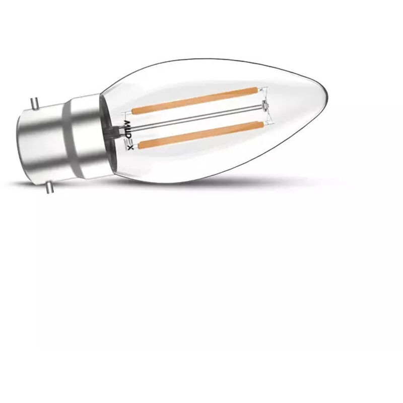 Ampoule LED B22 Filament Flamme 4W - Blanc Chaud 2700K - 560 Lumens - Style Vintage Ampoule LED B22 Filament Flamme 4W - Blanc Chaud 2700K - 560 Lumens - Style Vintage