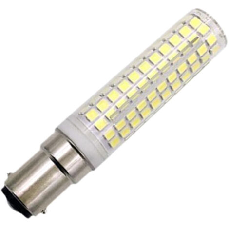 Ampoule LED BA15D 15 W à intensité variable,culot à baïonnette double contact,136 LED SMD 2835,équivalent 120 W,type JD T3/T4,lumière chaude,compatible avec les suspensions de machines à coudre (1)