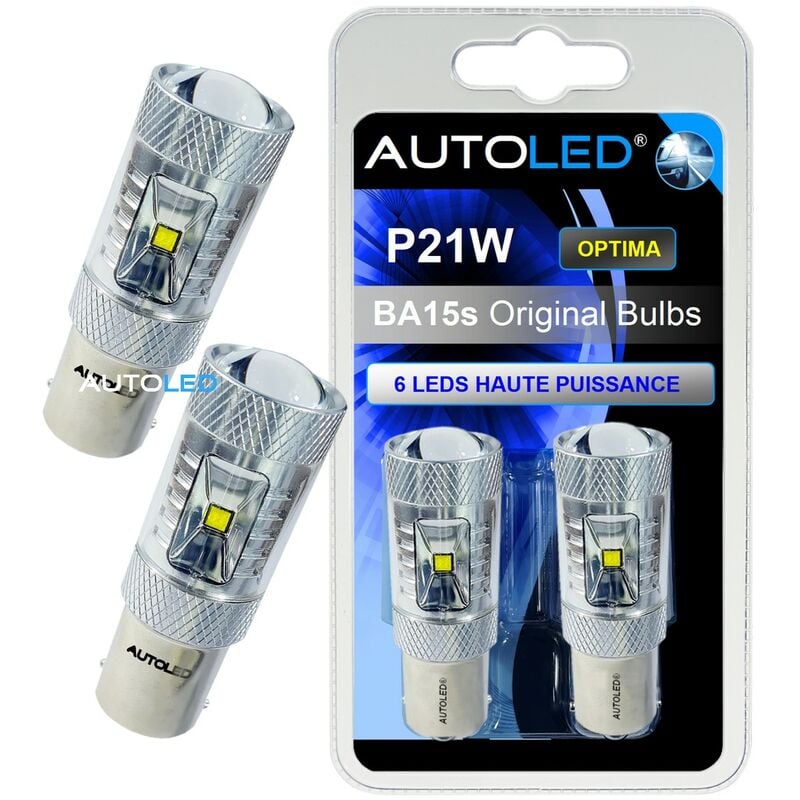 Autoled - Ampoule led BA15s / 6 leds Haute Puissance / led P21W ®