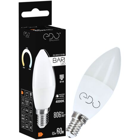 Ampoule LED BARI 8,5W E14 4000K 806lm neutre EDO777666 EDO Solutions