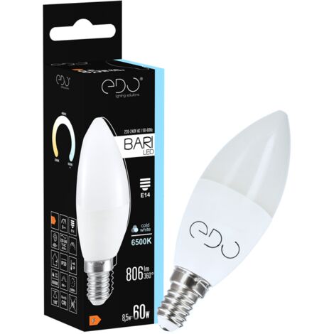 Ampoule LED BARI  8,5W E14 6500K 806lm froid EDO777667 EDO Solutions