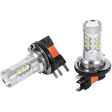 Ampoule LED blanche H15 80W pour phares de voiture - Lumière blanche haute intensité