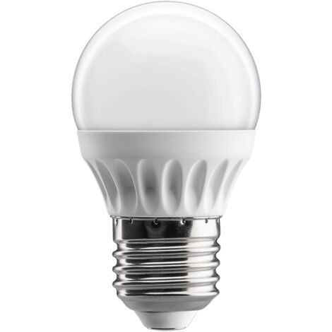 Ampoule LED bulbe douille E27, 4W 230V, blanc chaud