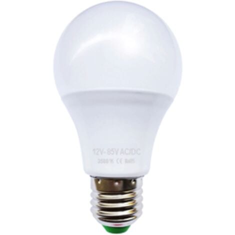 OHM-EASY Ampoule LED bulbe E27, 9W 12V-24V AC/DC, blanc chaud 3000°K, 840 Lm