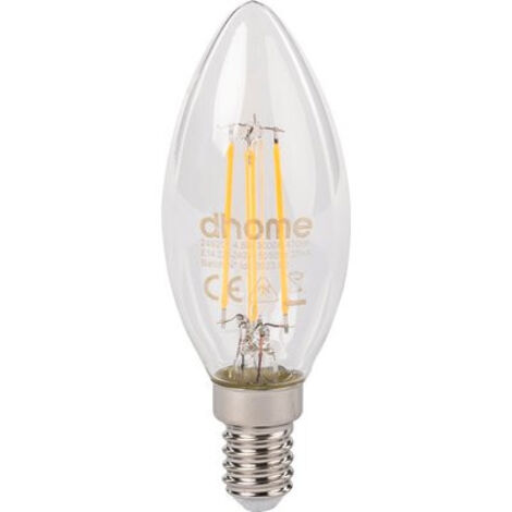 AMPOULE LED C FLA CL E14 3000K 470 DHOME C35-1C 4.5W E14 3000K 220-240V