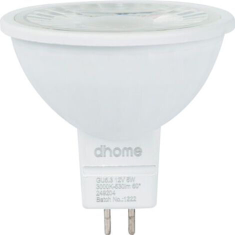 AMPOULE LED C GU5.3 3000K 530LM D DHOME 3607W-MR16 3000K