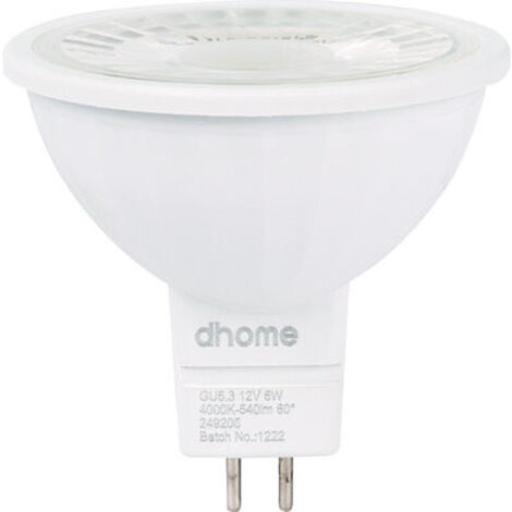 AMPOULE LED C GU5.3 4000K 530LM D DHOME 3607W-MR16 4000K