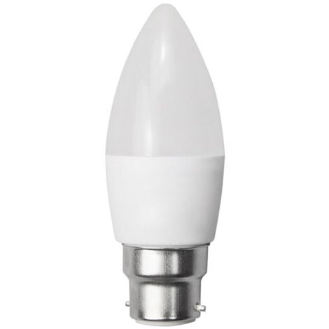 OPTONICA Ampoule LED C35 Type Bougie 6W Dimmable B22 Blanc Chaud 2700K