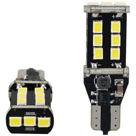Ampoule LED Canbus blanche ultra-lumineuse pour feu de recul de voiture 912 921 T15 W16W