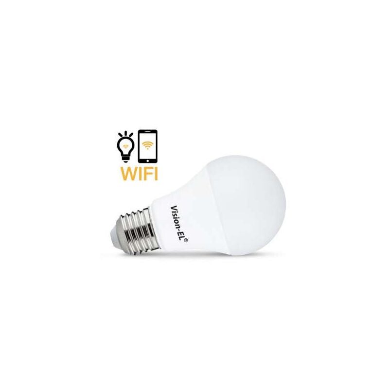 Vision-el - led 9 w bulb E27 wifi cct + rgb boite