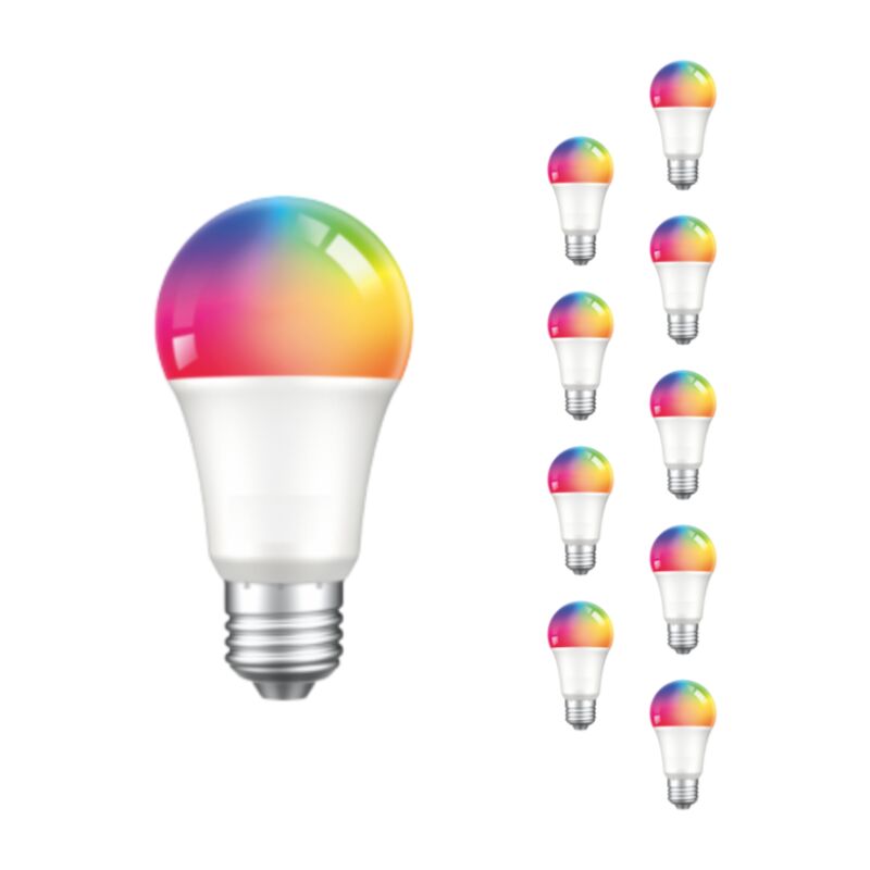 Ampoule led Connectée Wifi E27 4.5W G45 rgbw - Pack de 10 Silumen