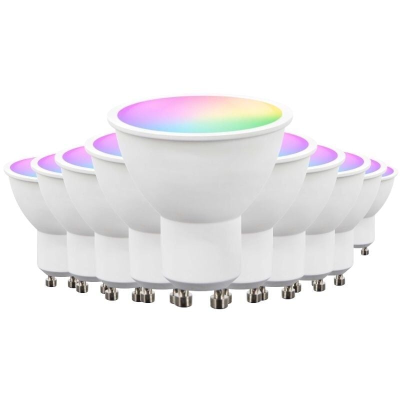 Silumen - Ampoule led Connectée Wifi GU10 5W rgbw - Pack de 10