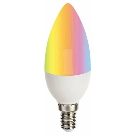 Ampoule LED Connectée Wifi E14 5.5W RGBW C37 - Unité - SILUMEN
