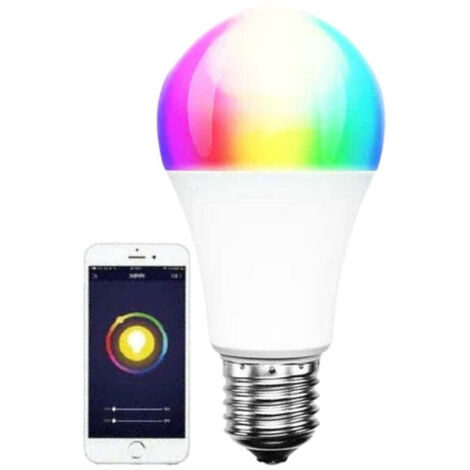 Ampoule LED Connectée Wifi E27 8.5W RGBW A60 - Unité - SILUMEN
