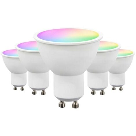 SILUMEN Ampoule LED Connectée WiFi GU10 5W RGBW (Pack de 5) - SILAMP