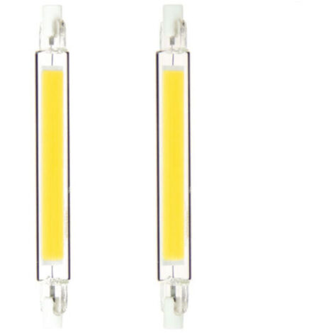 Ampoule LED Crayon R7S 10,5W Équivalent 65W Blanc Chaud Lot de 2