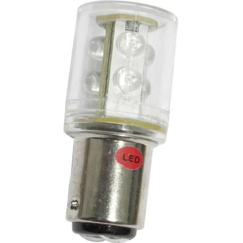52160215 Ampoule led blanc BA15d 24 v/dc, 24 v/ac 20 mA 22 lm - Barthelme