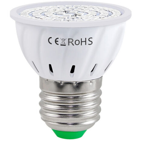 Ampoule LED de croissance pour plantes d'intérieur, spectre rouge et bleu, culot E27, idéale pour les semis, la culture hydroponique de plantes succulentes, les fleurs et les légumes en serre (220 V).