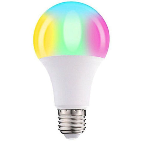 Ampoule LED décorative 10 W AC85-265 V E27 blanc froid + RGB avec télécommande