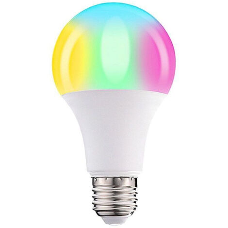 Ampoule LED décorative 10 W AC85-265 V E27 blanc froid + RGB avec télécommande