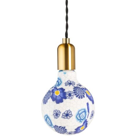 Ampoule led decorative globe e27 motif floral  bleu - girard sudron 88633364 88633364 88633364 88633364 88633364 88633364 88633364 88633364 88633364 88633364 88633364 88633364
