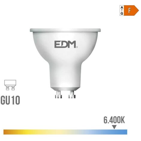 Ampoule Led Dichroïque Gu10 10 W 932 Lm 6400 K Lumière Froide 120° ø5 X 6,4 Cm