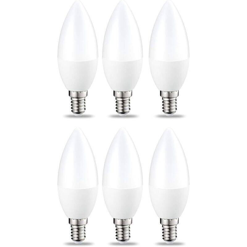 Ampoule LED Dimmable E14 Forme Bougie, 5W Équivalent à 40W, Blanc Chaud 2700K, 470lm, Ampoule Bougie B35 avec Petit Culot à Vis, Lampe Intensité